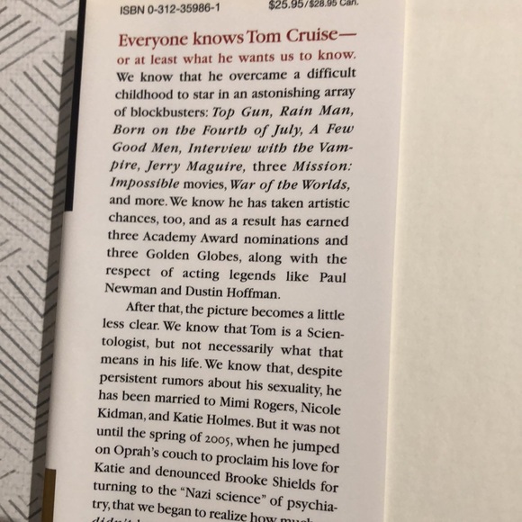 Tom Cruise - an unauthorized biography- by Andrew Morton - Picture 3 of 3